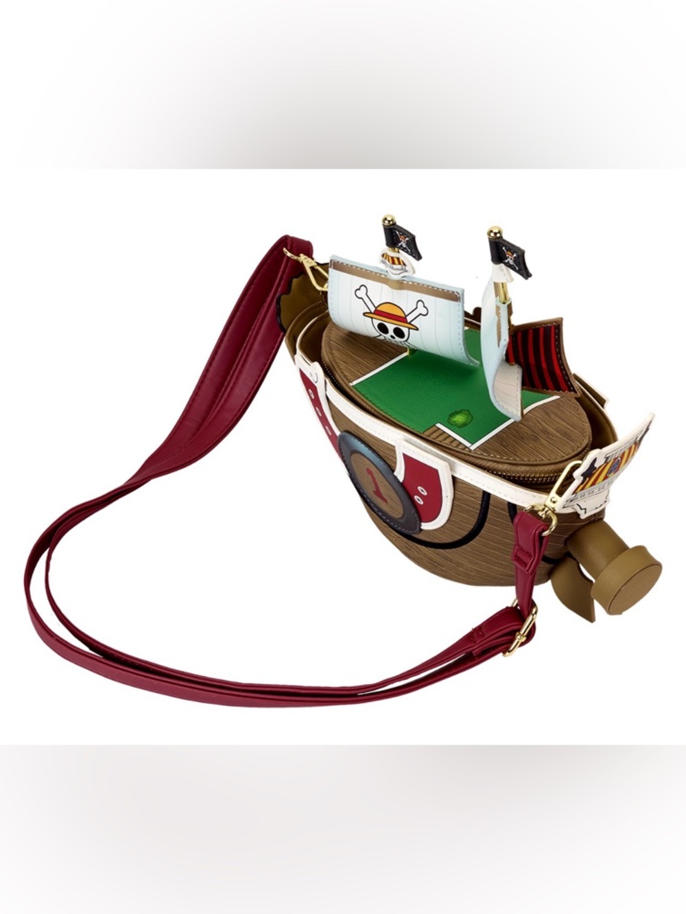 NWT Loungefly One Piece Thousand Sunny Ship Figural Crossbody Bag RARE - Picture 5 of 11